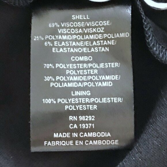 Tibi Fit Flare Little Black Dress Faux Leather NWT - Picture 6 of 8